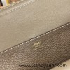 25cm Halzan CLEMENCE  TC  18/Étoupe Grey  Gold Hardware   Full Handmade