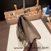 25cm Halzan CLEMENCE  TC  18/Étoupe Grey  Gold Hardware   Full Handmade