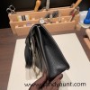 25cm Halzan CLEMENCE  TC  89/Black (Noir)  Gold Hardware Full Handmade