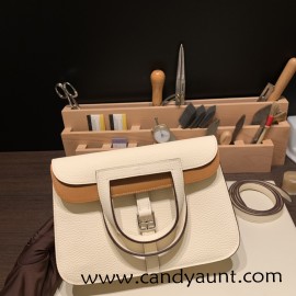 25cm Halzan CLEMENCE  TC  I2 /Nata &  2S/ Sesame   Silver Hardware   Full Handmade