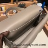 31cm Halzan CLEMENCE  TC  M8 Gris Asphalt   Silver Hardware  Full Handmade