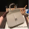 31cm Halzan CLEMENCE  TC  M8 Gris Asphalt   Silver Hardware  Full Handmade