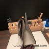 31cm Halzan CLEMENCE  TC  M8 Gris Asphalt   Silver Hardware  Full Handmade