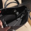 hebag 31 2WAY Herbag Zip 31 Twill Ash Canvas Material  89/Black (Noir)  Full Handmade