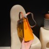 hebag 31 2WAY Herbag Zip 31 Twill Ash Canvas Material  Apricot  Full Handmade