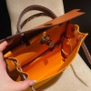 hebag 31 2WAY Herbag Zip 31 Twill Ash Canvas Material  Apricot  Full Handmade