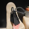 hebag 31 2WAY Herbag Zip 31 Twill Ash Canvas Material  Black (Noir) Full Handmade