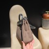 hebag 31 2WAY Herbag Zip 31 Twill Ash Canvas Material  Étoupe Grey Full Handmade