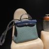 hebag 31 2WAY Herbag Zip 31 Twill Ash Canvas Material  Full Handmade