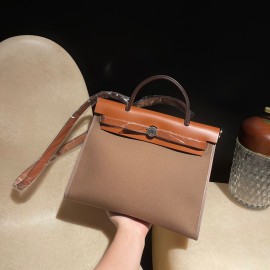 hebag 31 2WAY Herbag Zip 31 Twill Ash Canvas Material  Full Handmade