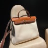 hebag 31 2WAY Herbag Zip 31 Twill Ash Canvas Material  Full Handmade