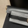 89/Black (Noir)  Shoulder Bag Halzan Zip MiniSilver Hardware Gold Hardware Full Handmade