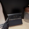 89/Black (Noir)  Shoulder Bag Halzan Zip MiniSilver Hardware Gold Hardware Full Handmade