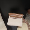 37 /Gold  Shoulder Bag Halzan Zip MiniSilver HardwareSilver Hardware  Full Handmade