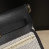 89/Black (Noir)  Shoulder Bag Halzan Zip MiniSilver Hardware Gold Hardware Full Handmade