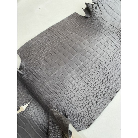 Hermes New leather Alligator matt ck88 graphite
