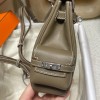  kelly ケリー ダブルショルダーバッグ Kelly jump スイフト swift 18 Étoupe Grey エトゥープ シルバー金具  ダブルショルダーバッグ 
