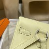  kelly ケリー ダブルショルダーバッグ 【2024 年春夏新色】Kelly jump スイフト swift I8 Jaune Milton ジョーヌミルトン シルバー金具  ダブルショルダーバッグ 