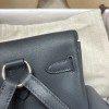  kelly ケリー ダブルショルダーバッグ Kelly jump スイフト swift H0 サモングレー（Haze Grey） シルバー金具  ダブルショルダーバッグ 