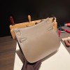 Jypsiere 28  Clemence 18/Étoupe Grey (Étoupe)   Silver Hardware  Full Handmade