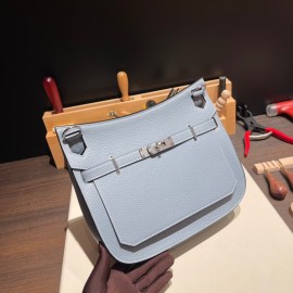 Jypsiere 28  Clemence J7/Blue Lin   Silver Hardware Full Handmade