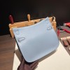 Jypsiere 28  Clemence J7/Blue Lin   Silver Hardware Full Handmade