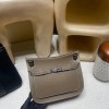 Jypsiere 28cm Clemence 18  Étoupe Grey Silver Hardware  Full Handmade   