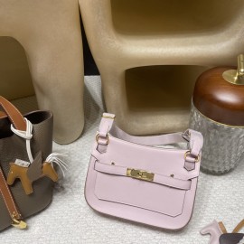 【jypsiere mini】  09 Mauve Pale Gold Hardware Fully Hand-Stitched 