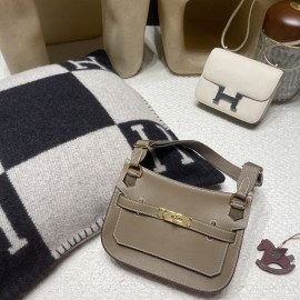 【jypsiere mini】  18/Étoupe Grey Gold Hardware  Fully Hand-Stitched 