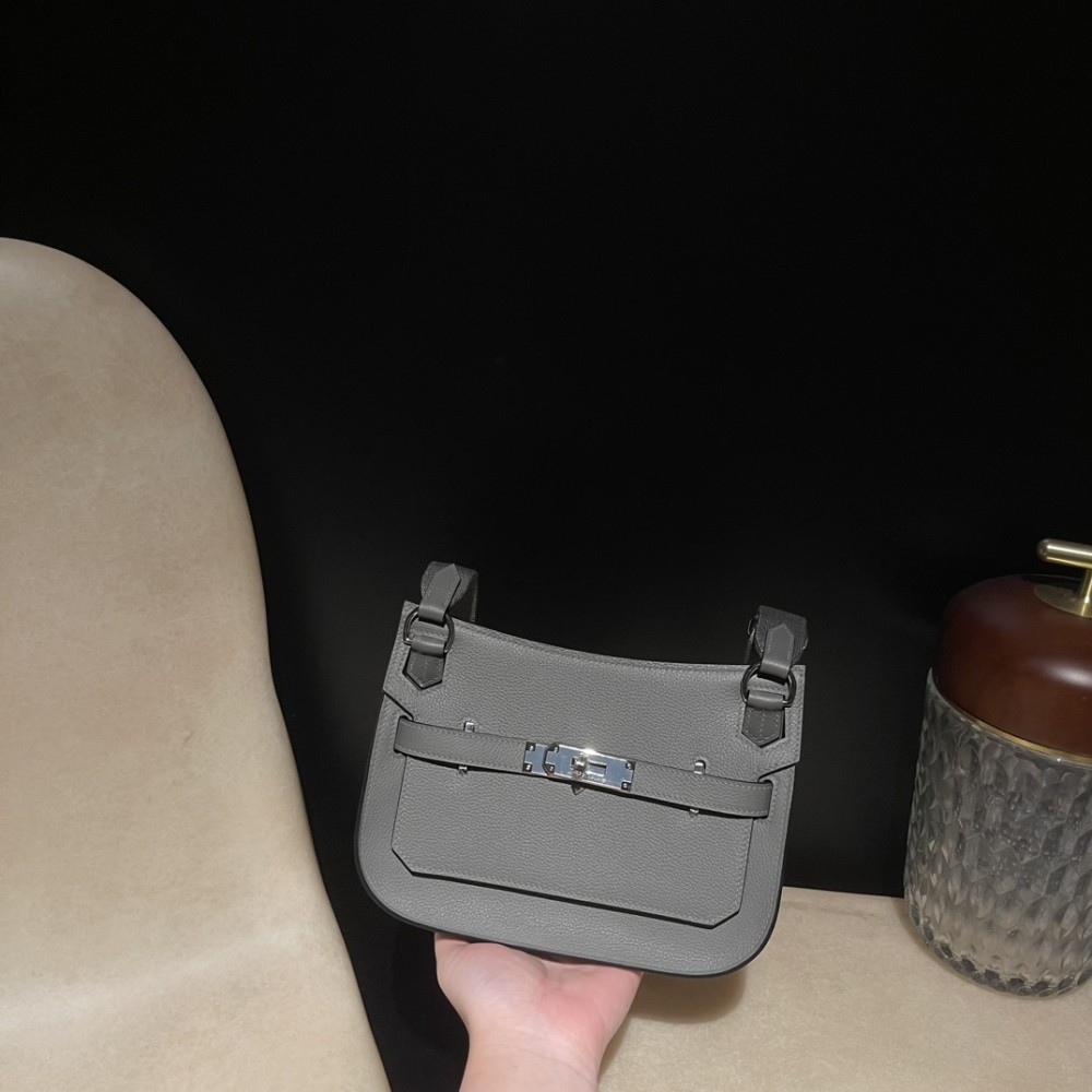 【jypsiere mini】 0L/Gris Meyer Silver Hardware  Fully Hand-Stitched 