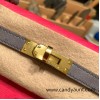 Hermes Kelly 25cm sellier Ostrich 82 /Gris Agate& 0D/Rose Mexico Gold Hardware Full Handmade 012