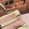 Hermes Kelly 25cm sellier Chevre R9 /Jaune Bourgeon Silver Hardware Full Handmade 016