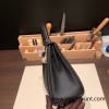 Hermes Kelly 25cm togo 89 /Black Gold Hardware Full Handmade 019
