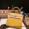Hermes Kelly 25cm togo 9D /Jaune Ambre Gold Hardware Full Handmade 028
