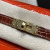 25cm （Nilo） 8V/Orange Poppy   & 33/miel  Gold Hardware Full Handmade