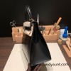 Hermes Kelly 28CM box 89 /Black (Noir) SilverHardware  FullHandmade 013