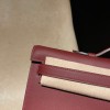 Swift 55/Rouge H   kellycut-001 Full Handmade  HERMES  Kelly Cut 