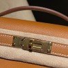 Epsom 37 /Gold   kellycut-002 Full Handmade  HERMES  Kelly Cut 
