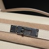 Epsom 10/Craie   kellycut-003 Full Handmade  HERMES  Kelly Cut 