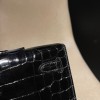niloticus 89/Black (Noir)    Full Handmade  HERMES  Kelly Cut 