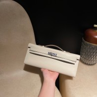 swift 10/Craie   Full Handmade  HERMES  Kelly Cut 