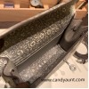 Hermes Kelly danse Lizard M8/Gris Asphalt Silver Hardware