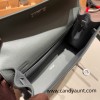 Hermes Kelly danse evercolor 63/Vert Amande Silver Hardware