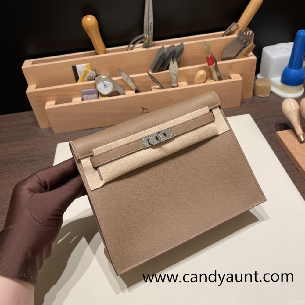 Hermes Kelly danse Evercolor D0 /Beige de Weimar Silver Hardware
