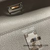 Hermes Kelly danse Evercolor 0L/ Gris Meyer Gold Hardware