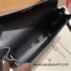 Hermes Kelly danse Evercolor 89 /Black Gold Hardware