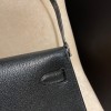 89/Black (Noir)  kellyelan-001 Full Handmade HERMES Kelly Elan  Chevre 
