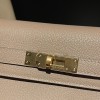 81/Gris Tourterelle  kellyelan-006 Full Handmade HERMES Kelly Elan  