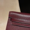 0G/Rouge Sellier  kellyelan-010 Full Handmade HERMES Kelly Elan  