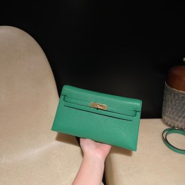  U4/Vert Vertigo  kellyelan-016 Full Handmade HERMES Kelly Elan  Chevre